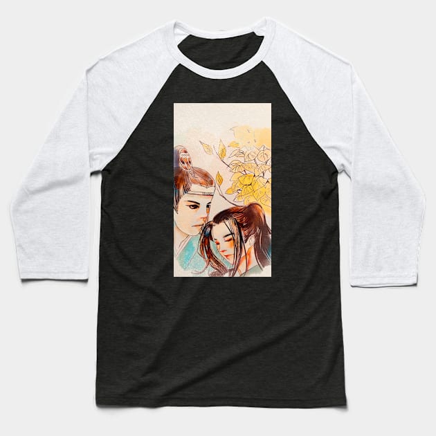 Modaozushi untamed lanwangji wangyibo weiying xiaozhan anime manga style Baseball T-Shirt by meisanmui